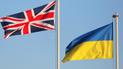 Прапори Великої Британії та України