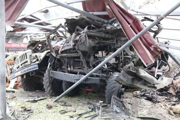 Наслідки обстрілів 22 травня / © Головне управління ДСНС у Дніпропетровській області