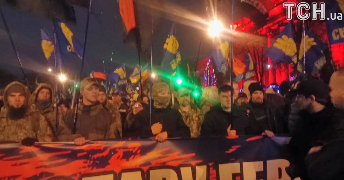 смолоскипний марш у Києві на честь Бандери_5 / © фото: Юлия Яценко