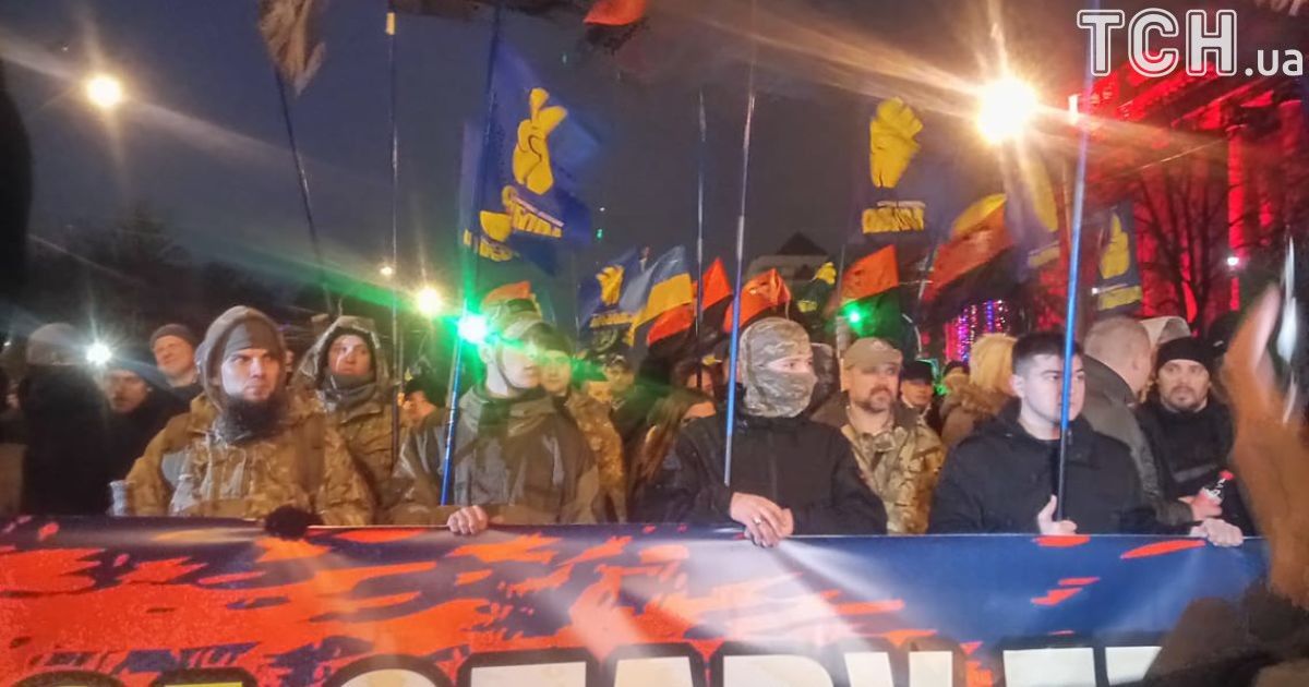смолоскипний марш у Києві на честь Бандери_3 / © фото: Юлия Яценко