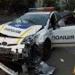 В центре Киева патруль влетел в такси, есть пострадавшие