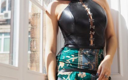 Підкреслила форми шкіряним одягом: Надя Мейхер і її новий ефектний лук