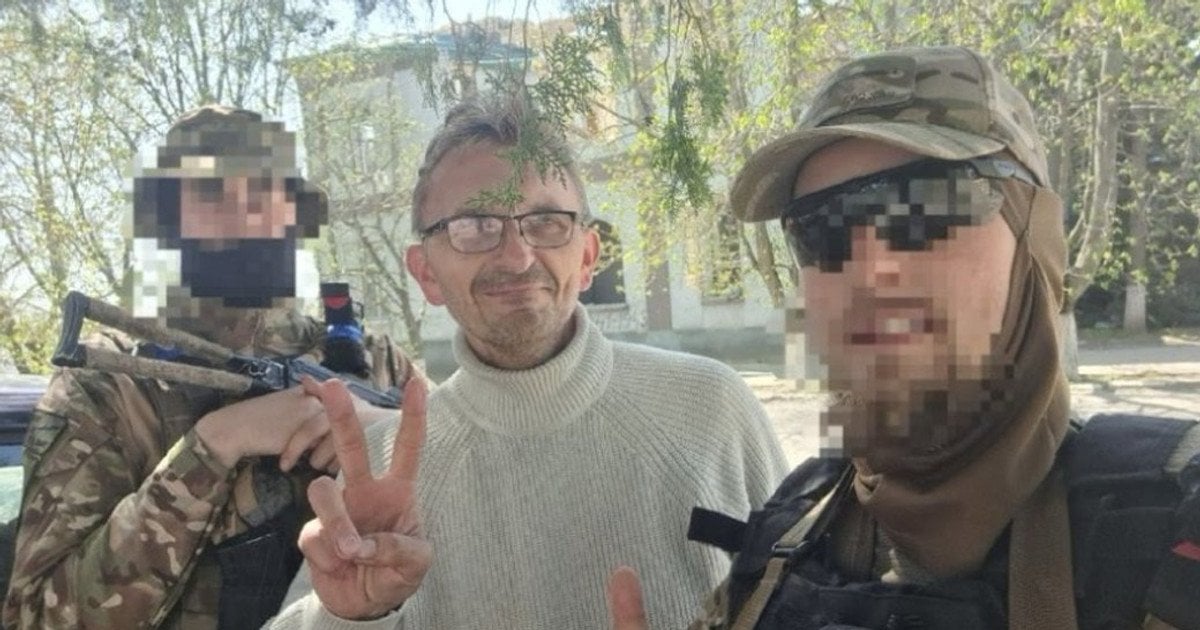 Кшиштоф Галос у Бериславі з бійцями ЗСУ