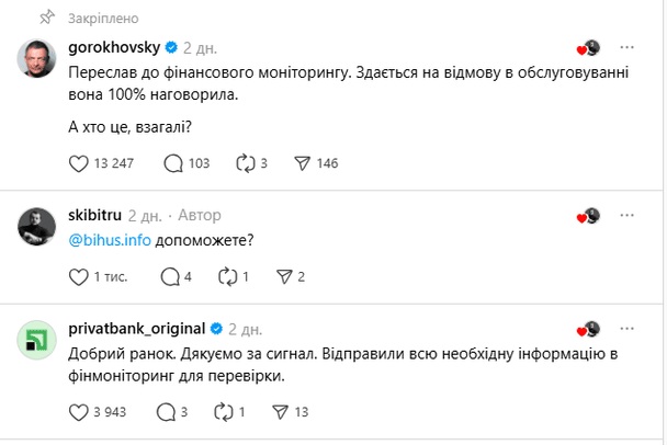 Реакция украинских банков на ситуацию