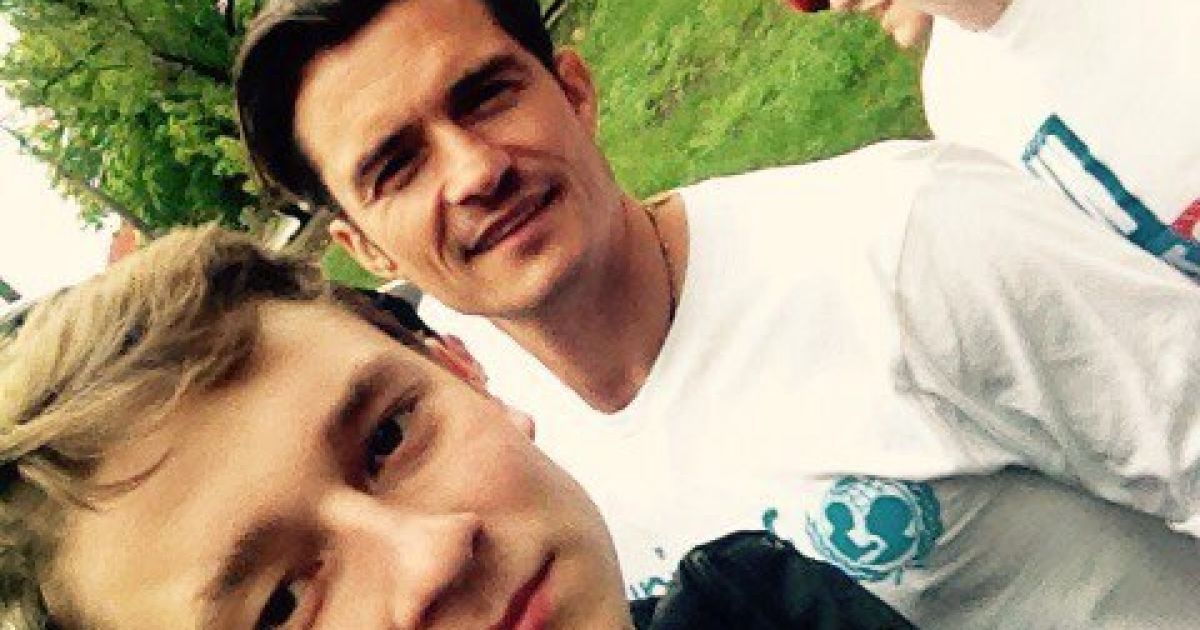 Орландо Блум в Украине / © соцмережі