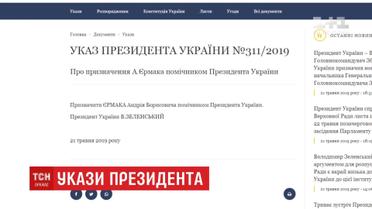 Перші кадрові рішення президента