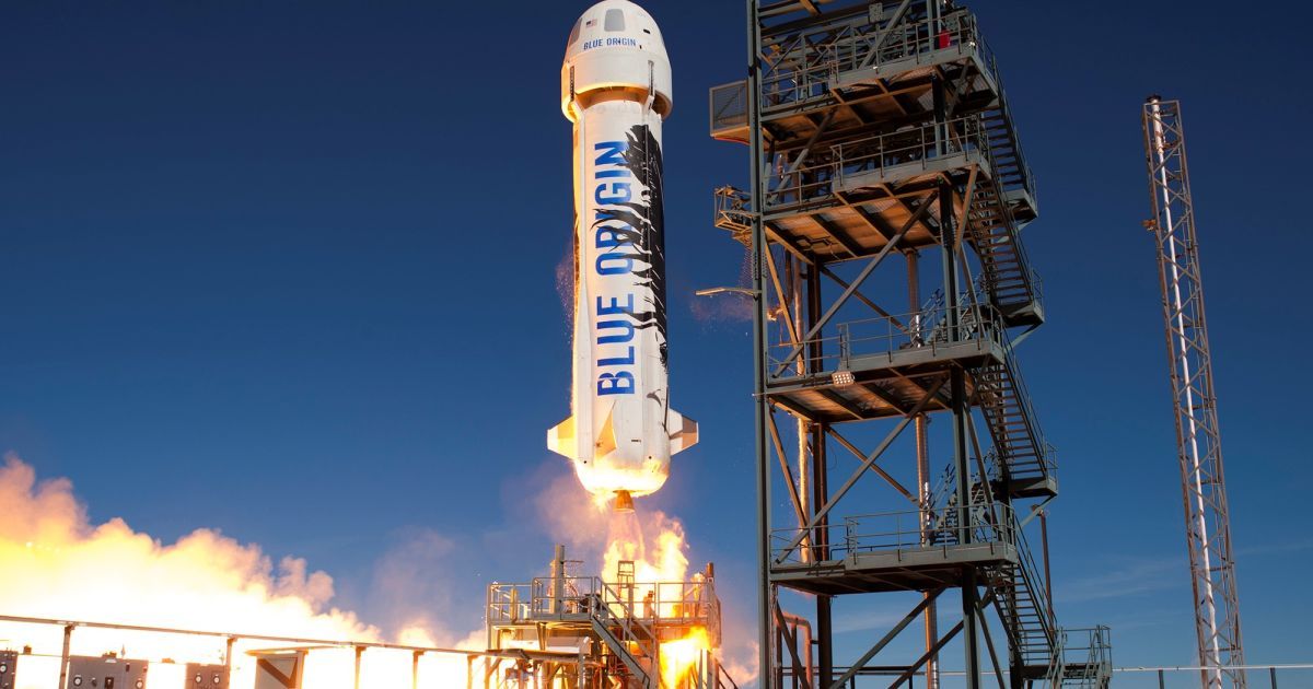 Успешный запуск многоразовой ракеты New Shepard.