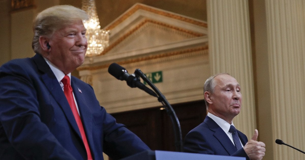 Дональд Трамп и Владимир Путин.