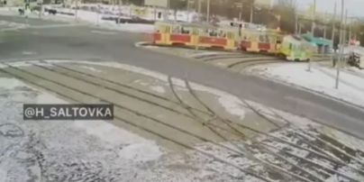 В Харькове "эпично" столкнулись трамваи