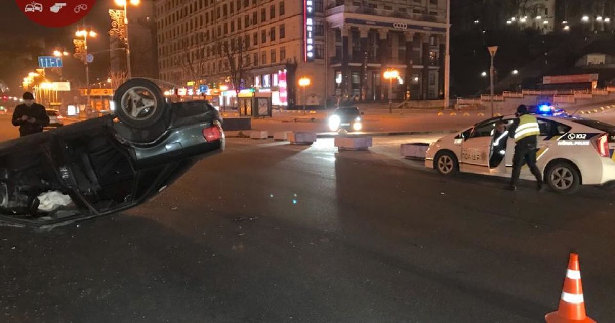 ДТП з перекиданням в самому центрі Києва_2 / © Київ Оперативний