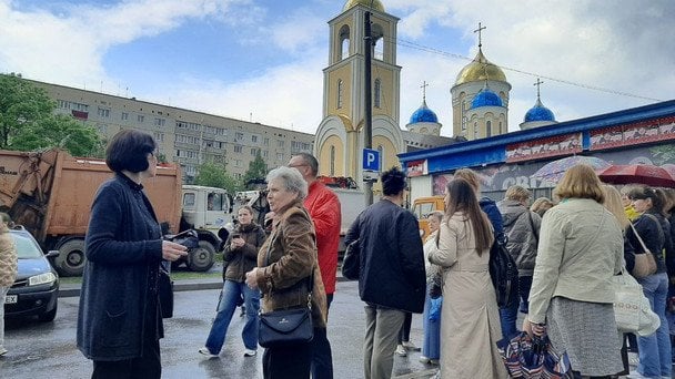 В Хмельницком протестовали против приезда главы УПЦ МП Онуфрия (фото)
