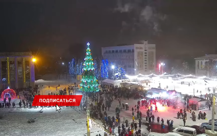 На Днепропетровщине новогодний салют запустили в толпу людей (видео)