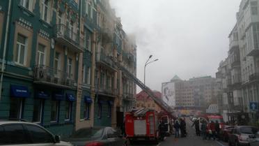 пожежа на Жилянській/володимирській_3 / © Управління ДСНС Києва
