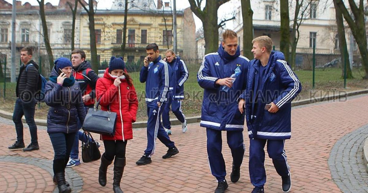 Прогулянка "Динамо" у Львові. / © facebook.com/fcdynamoua