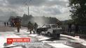 Огонь из-под капота: во Львове во время движения загорелся автомобиль