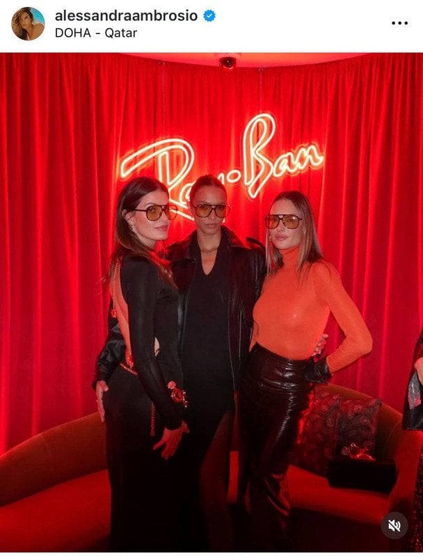 Алессандра Амбросіо, Ізабелі Фонтана і Лаїс Рібейро / © Instagram Алессандри Амбросіо