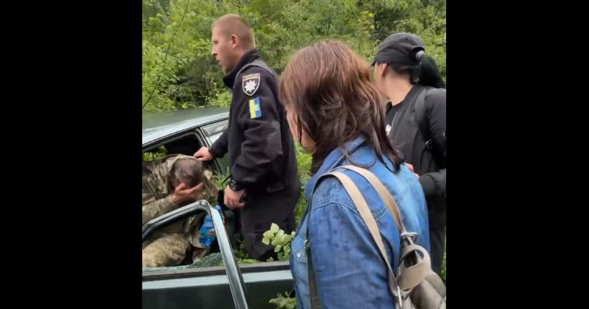 Скриншот из видео конфликта