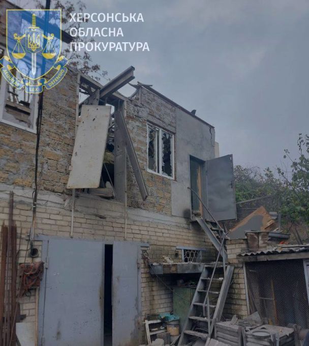 Наслідки обстрілу / © Прокуратура Херсонської області
