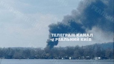 пожежа в Києві 26 березня_1 / © із соцмереж