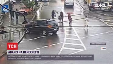 Столична водійка іномарки збила жінку на пішохідці