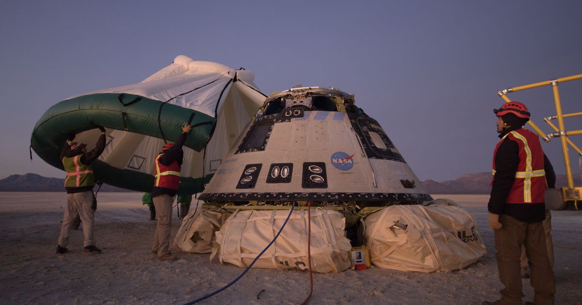 Космический корабль Starliner после неудачной состыковки с МКС вернулся на Землю