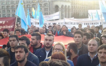 Крымские татары в Киеве вспомнили жертв депортации и верят, что полуостров станет частью Украины