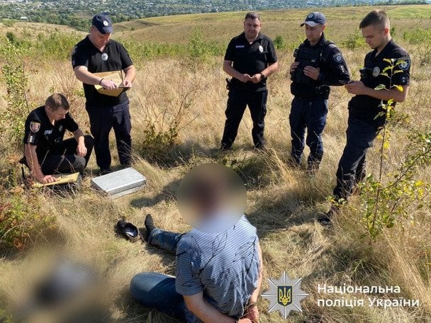 Затримання підозрюваного. Фото: Національна поліція України