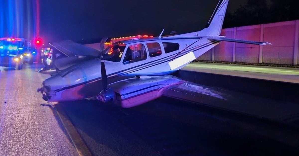 Самолет Beechcraft 55 после аварии