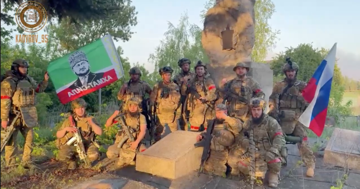 Кадирівці з батальйону "Захід-Ахмат" / Скриншот з відео