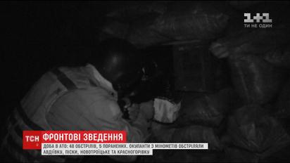 Боевики из минометов обстреляли Авдеевку, Новотроицкое, Пески и Красногоровку