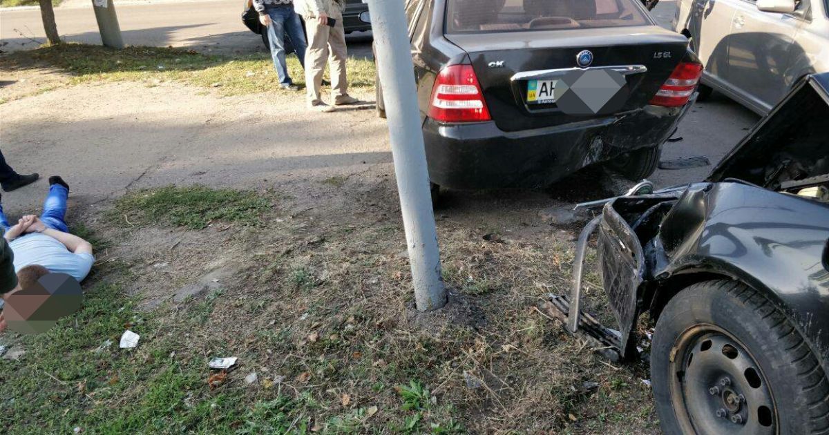 Хабарник скоїв дорожню аварію / © Прокуратура Донецької області
