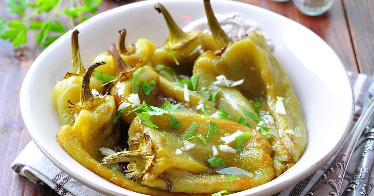 Болгарський перець, смажений із часником