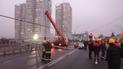 Падение столбов на Шулявском мосту в Киеве: образовалась огромная пробка, троллейбусы меняют маршруты