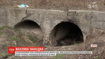 Обгоревшее тело женщины обнаружили в канализационной трубе возле водоема Харькова
