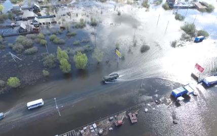 З'явилося відео наслідків масштабної повені у російському Кургані