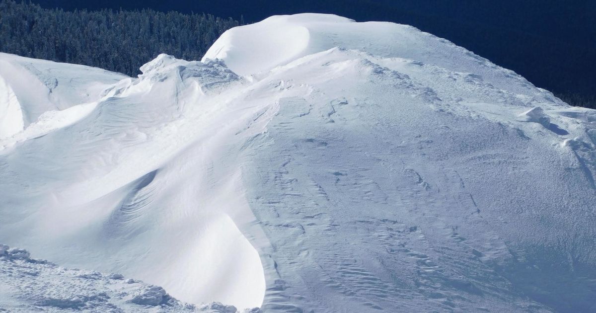 Лавина в Карпатах