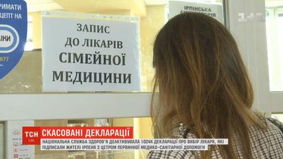 Нацслужба здоровья отменила 10 тысяч деклараций с семейными врачами в одной амбулатории