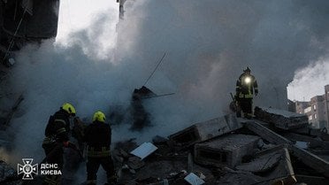 Наслідки атаки на Київ_7 / © ДСНС