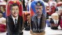 Іграшки-матрьошки у вигляді лідера Китаю та президента РФ