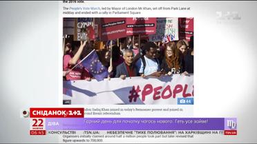 У Лондоні протестувальники вимагають повторного референдуму щодо виходу з ЄС