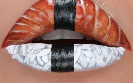 Креативные рисунки на губах - новый тренд в макияже