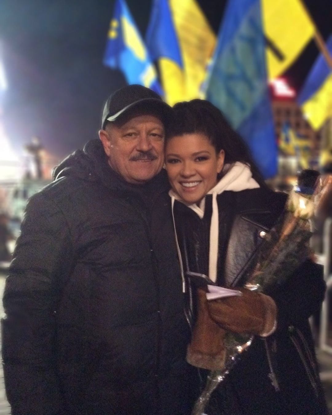 Руслана с папой / © instagram.com/ruslana.lyzhychko