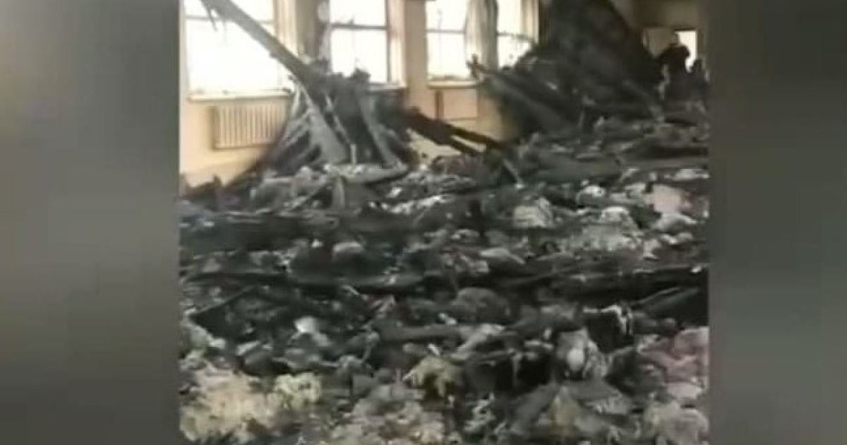 У Мережі оприлюднили наслідки пожежі в школі в Чугуєві: навчатися неможливо (відео)