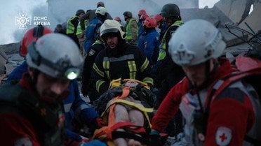 Наслідки атаки на Київ_1 / © ДСНС