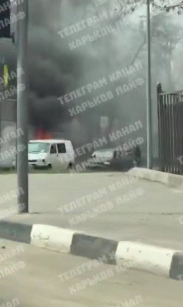 Наслідки атаки на Харків 3 квітня / © із соцмереж