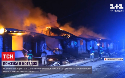 В Днепропетровской области выгорело сразу пять квартир в коттеджном доме