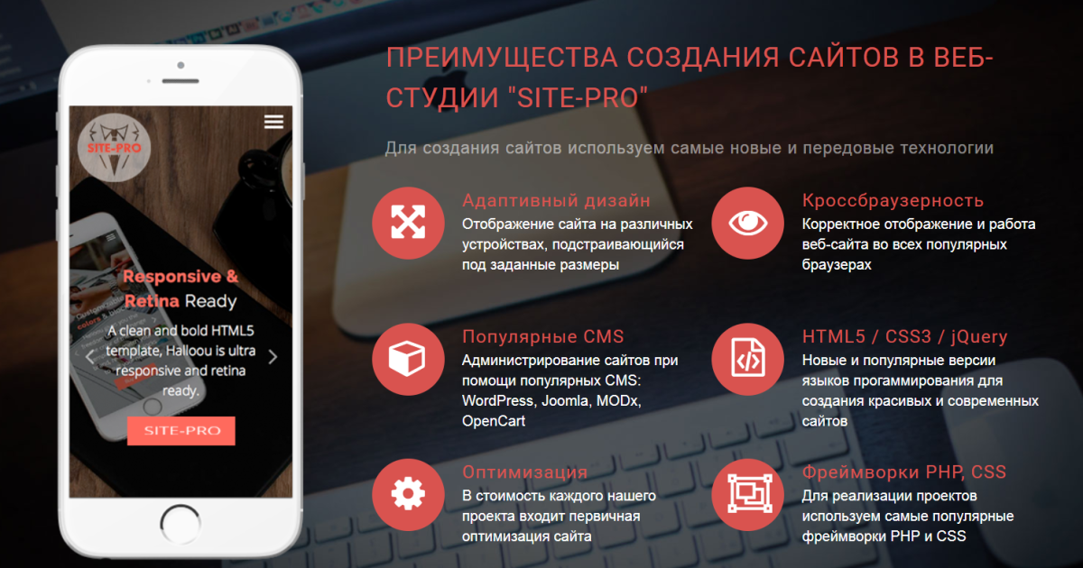 Создание сайта - неотъемлемая часть любого бизнеса