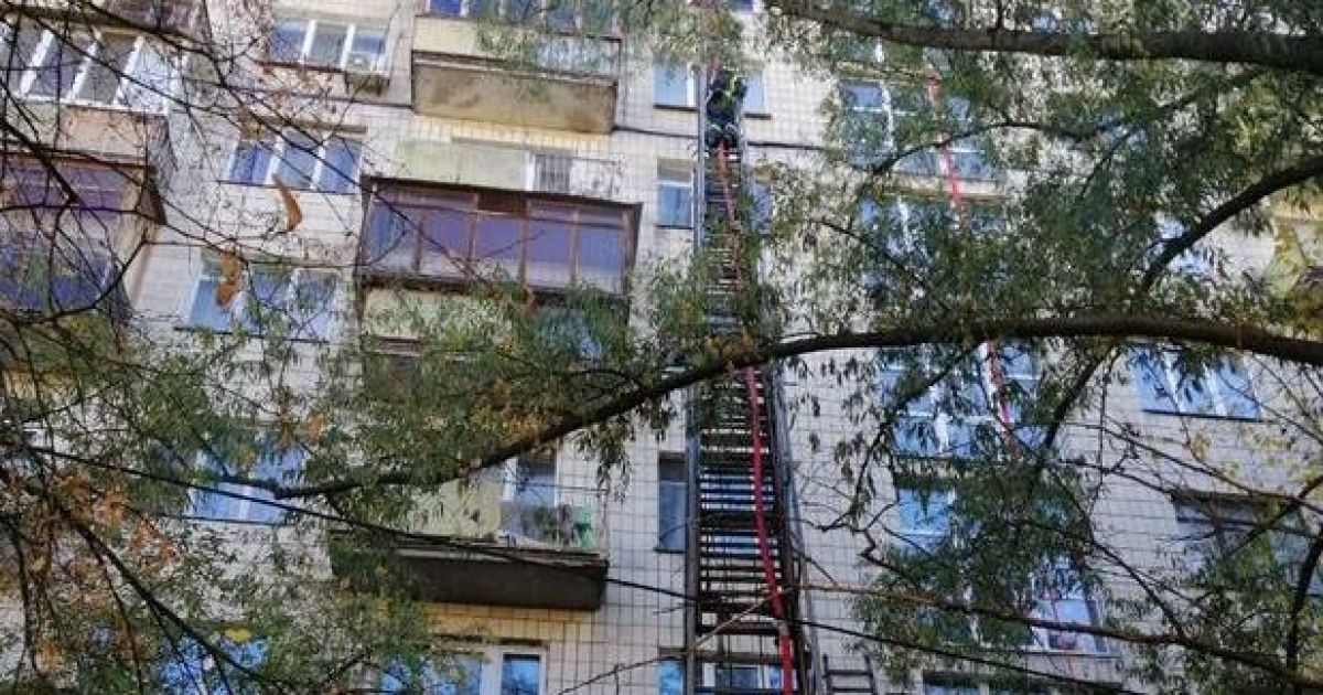 У Києві під час пожежі у квартирі вчаділи чоловік та дружина / © Управління ДСНС Києва