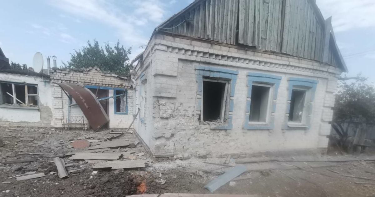 Зруйнований обстрілом будинок у Запорізькій області / Фото: телеграм-канал Івана Федорова