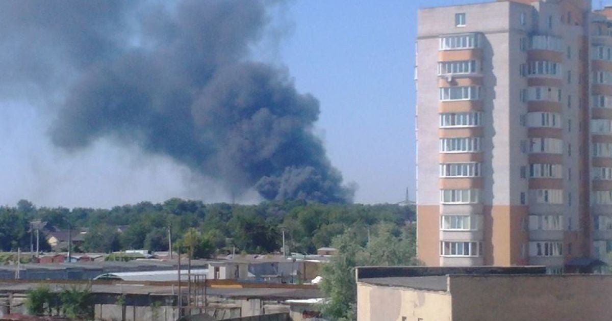 В Броварах горит склад / © facebook.com/Виталий Максимов